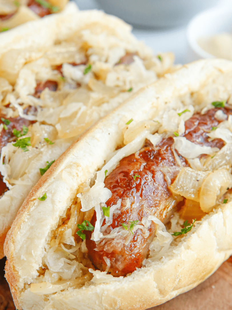 Cheddar Brats in the Air Fryer Fork To Spoon