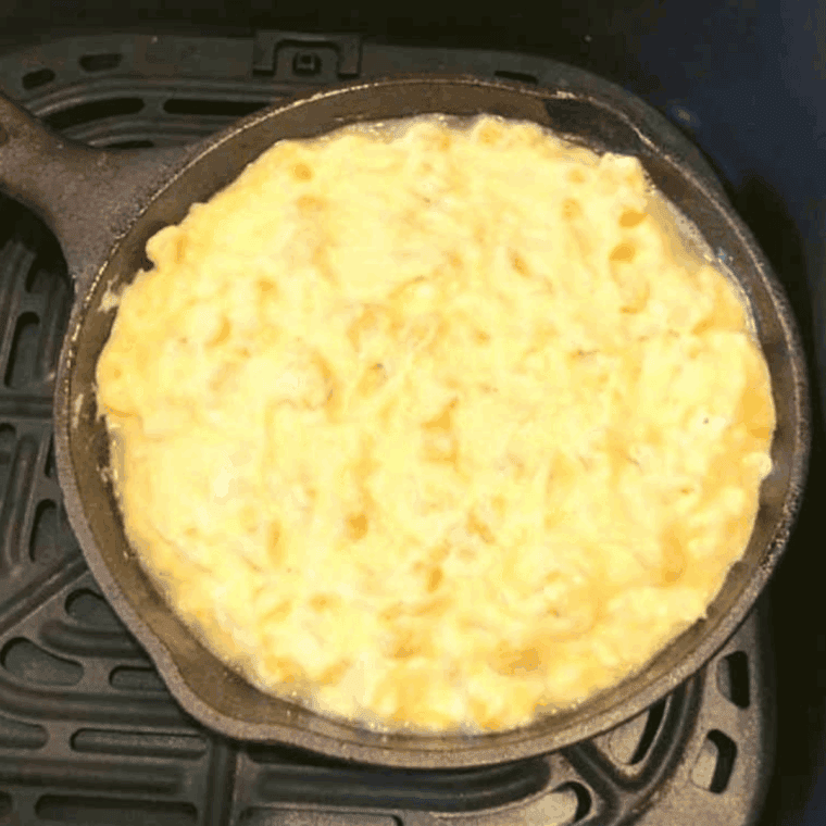 Place the cornbread into the air fryer basket.