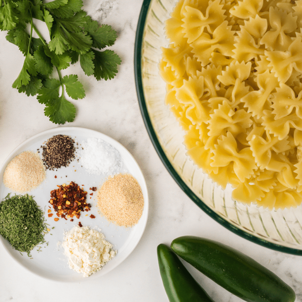 What ingredients do you need to make pasta chips?