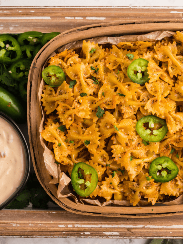 Air Fryer Bow Tie Pasta Chips Fork To Spoon