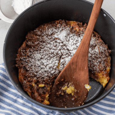 air fryer chocolate chip french toast casserole