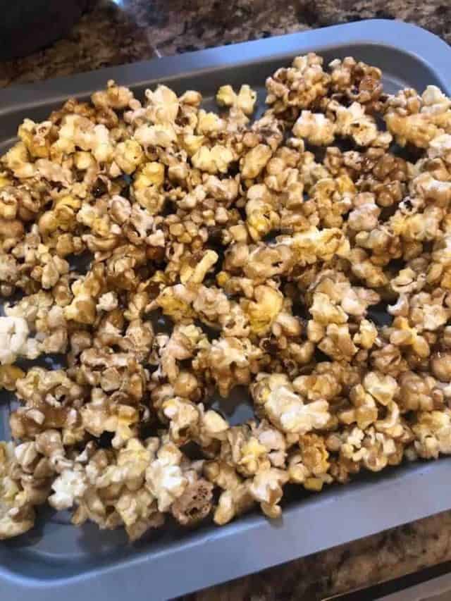 Air Fryer Caramel Popcorn Fork To Spoon