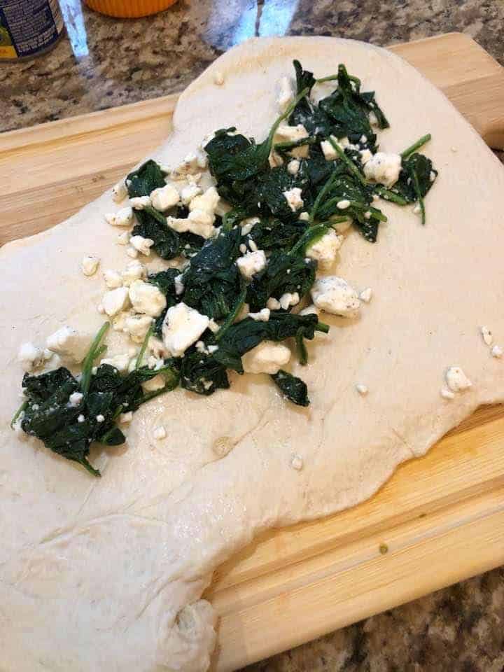 Air Fry The Spinach and Cheese Stromboli