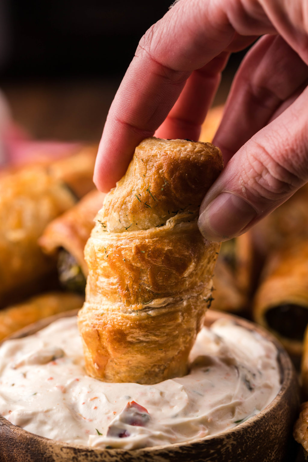 Air Fryer Pickles In A Blanket Fork To Spoon