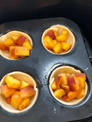 Air Fryer Muffin Tin Peach Pies