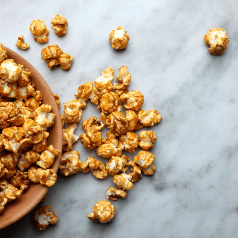 Air Fryer Caramel Popcorn Fork To Spoon