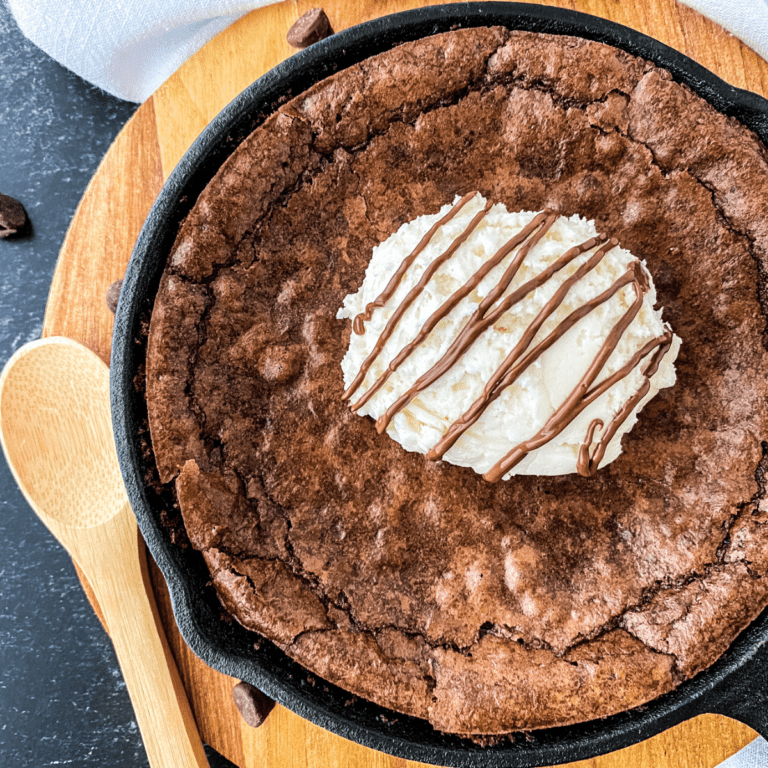 Air Fryer Chocolate Nutella Brownies Fork To Spoon