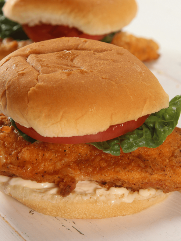 Air Fryer Red Bag Chicken Sandwich Fork To Spoon
