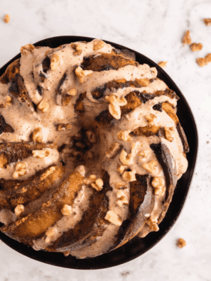 Air Fryer Eggnog Cinnamon Monkey Bread