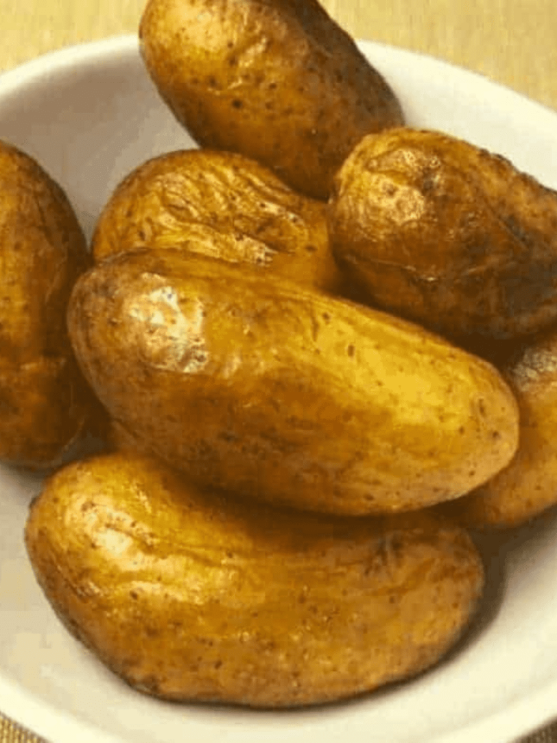 Air Fryer Garlic Roasted Fingerling Potatoes Fork To Spoon