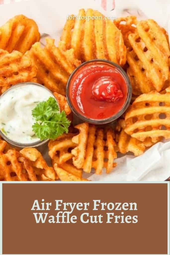 titled image (and shown): Air fryer frozen waffle fries