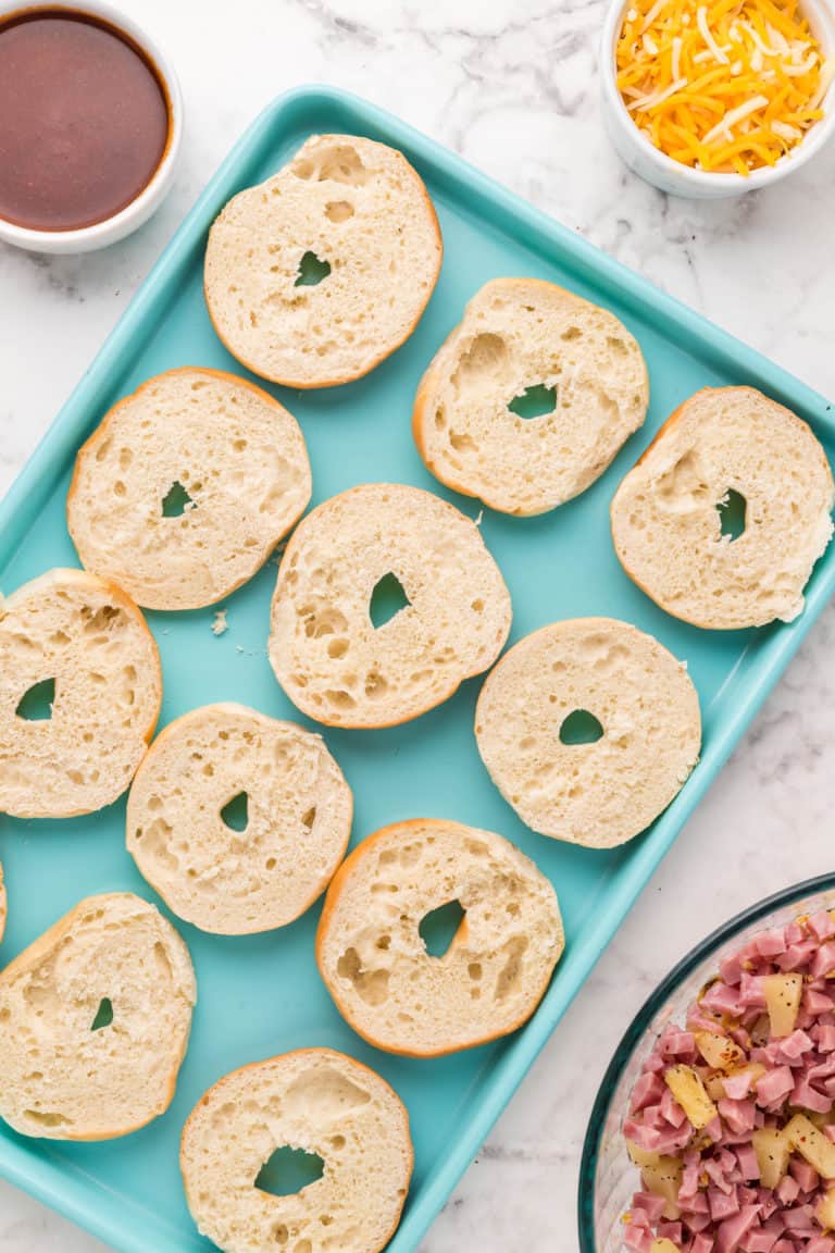 Air Fryer Homemade Bagel Bites Fork To Spoon