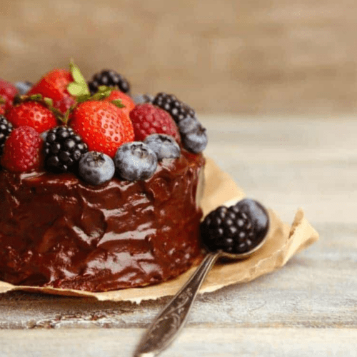 Air Fryer One Bowl Chocolate Cake - Fork To Spoon