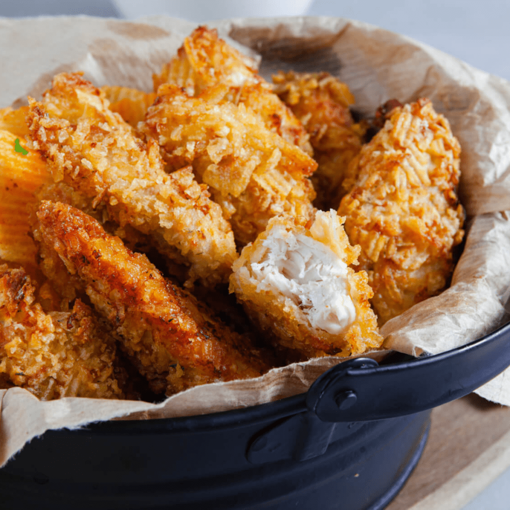 Potato Chip Crusted Chicken Tenders