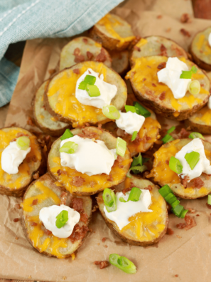 Air Fryer Loaded Potato Rounds