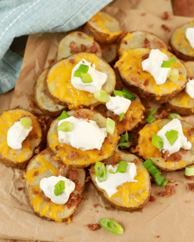 Air Fryer Loaded Potato Rounds