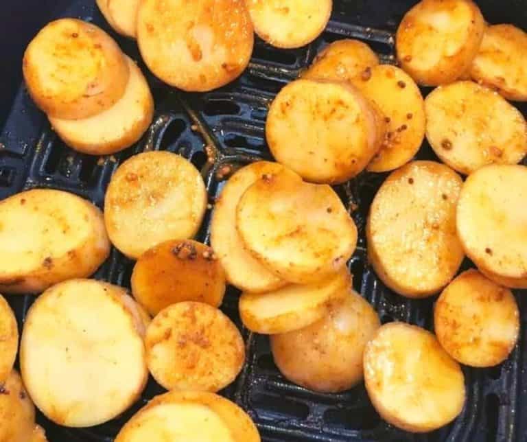 Air Fryer Curry Roasted Potatoes - Fork To Spoon