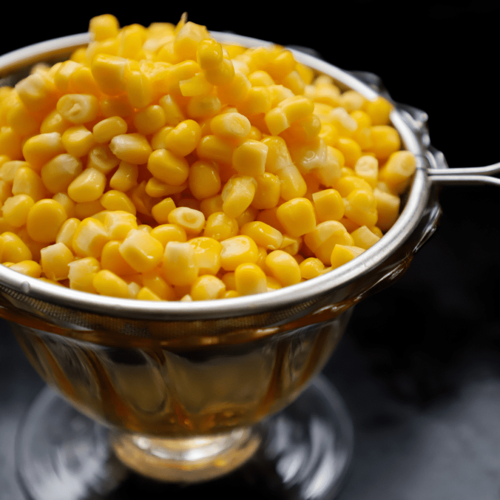 frozen corn in bowl