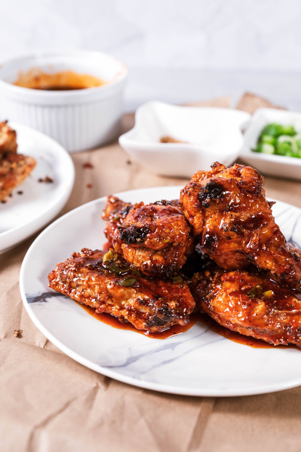 Air Fryer Korean Chicken Wings Fork To Spoon