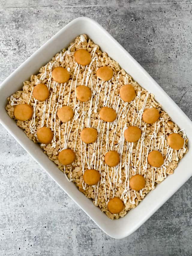 Instant Pot Banana Pudding Rice Krispie Treats Fork To Spoon