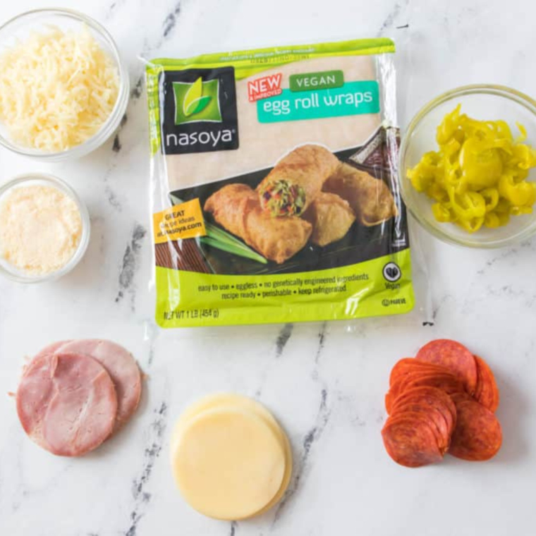 Air Fryer Antipasto Egg Rolls Fork To Spoon