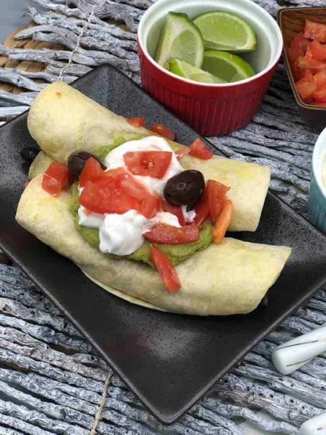 Air Fryer Vegan Flautas