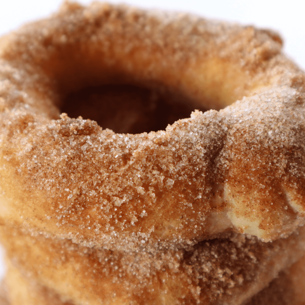 Air Fryer Caramel Stuffed Donuts