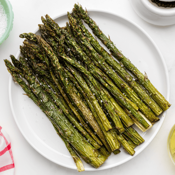 Air Fryer Roasted Asparagus - Fork To Spoon