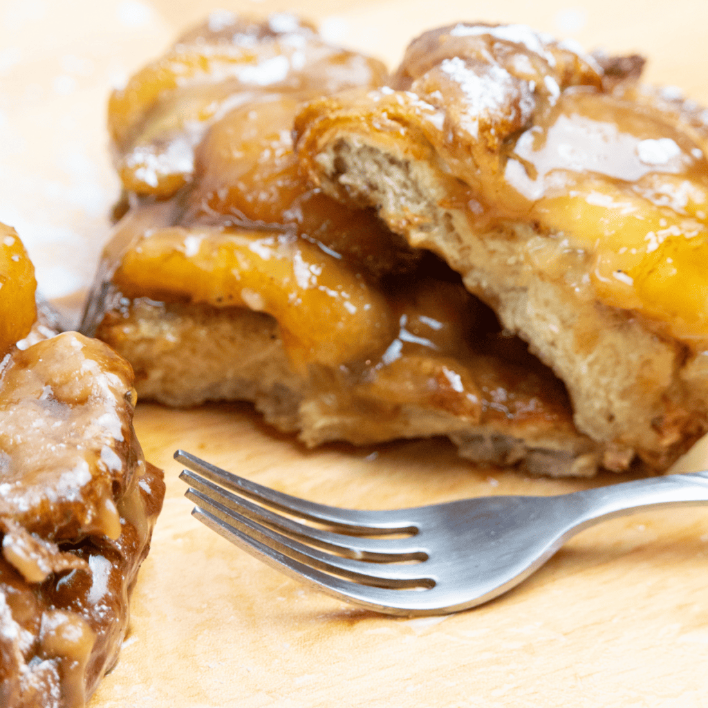 Air Fryer Bananas Foster French Toast