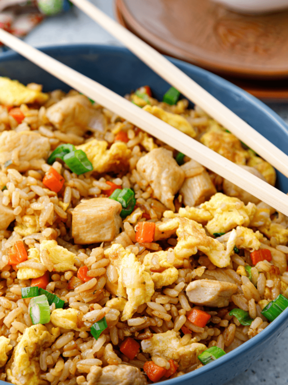Air Fryer Chicken Fried Rice Recipe Fork To Spoon
