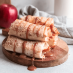 Air Fryer Caramel Apple Flautas