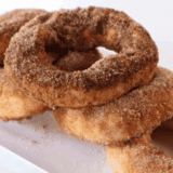Air Fryer Caramel Stuffed Donuts