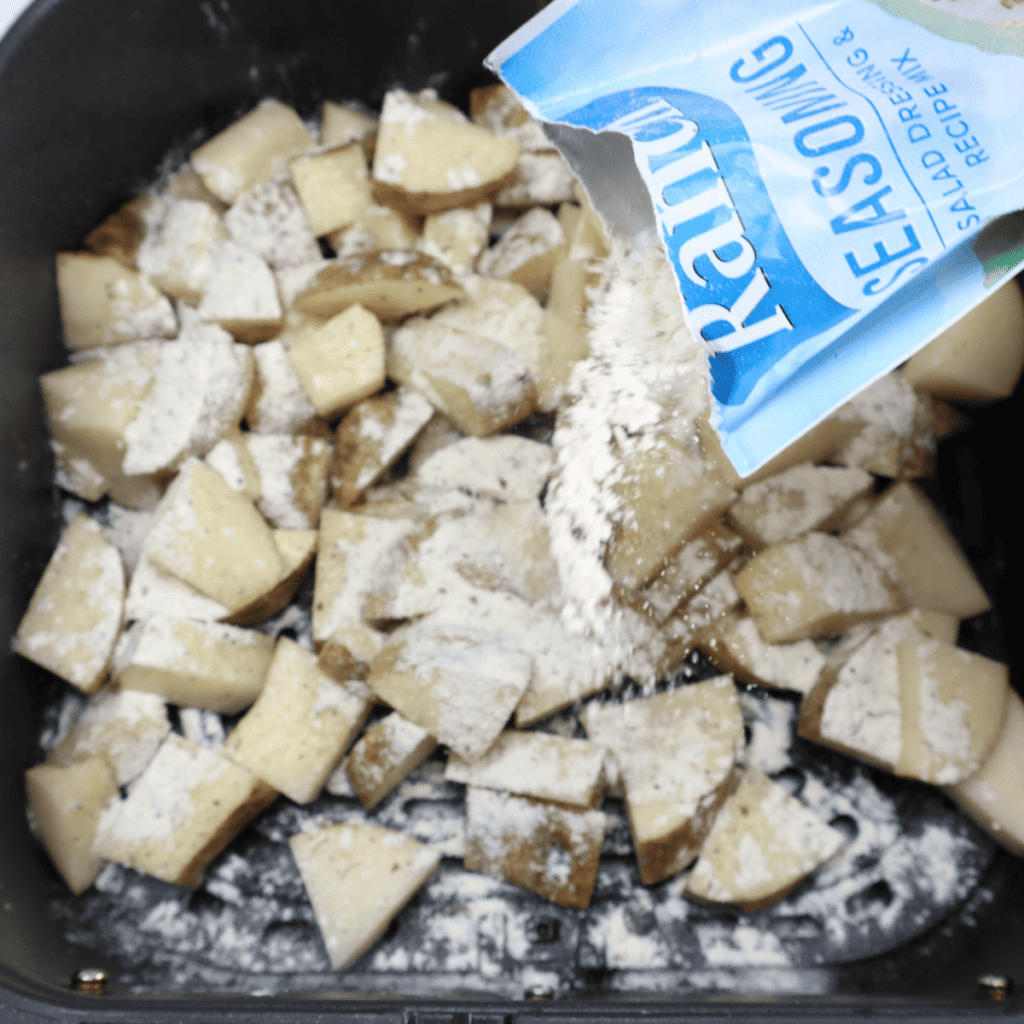 Air Fryer Cheesy Ranch Potatoes Recipe