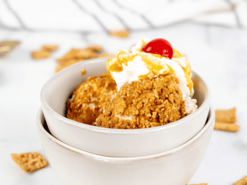 yes, we air-fried ice cream. yes, it was amazing 🍨 (BRUNO Air Fryer) 