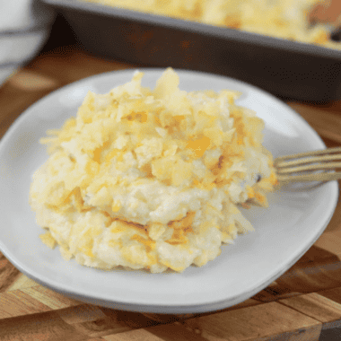 The Best Air Fryer Funeral Potatoes &ndash; Quick & Cheesy Comfort Food