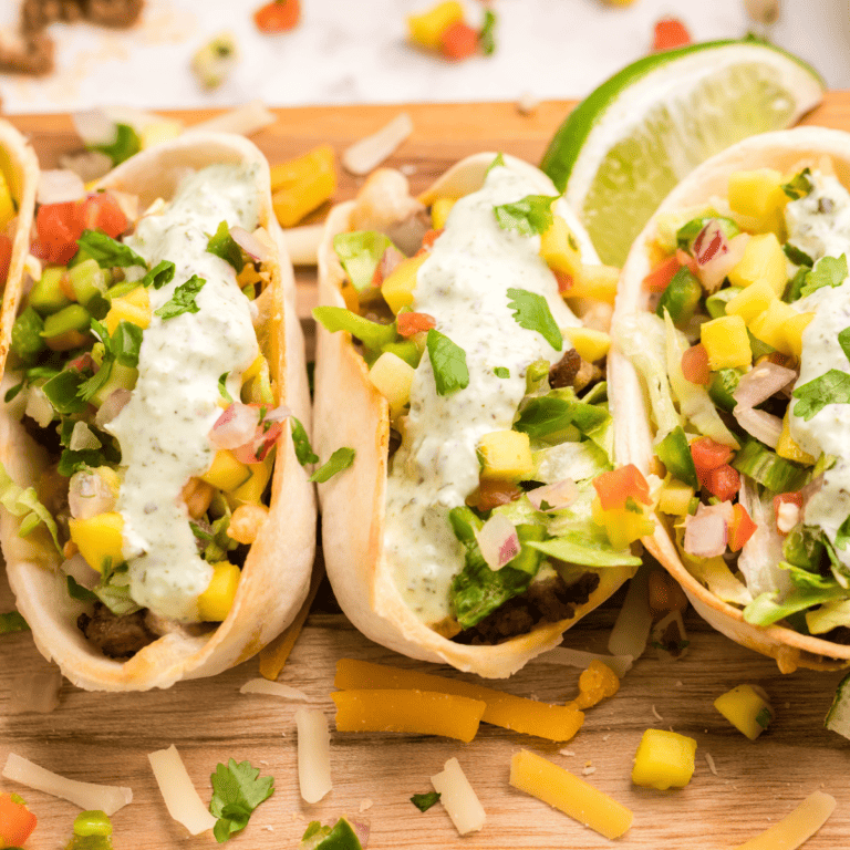 Air Fryer Ground Beef Taco Bowls - Fork To Spoon