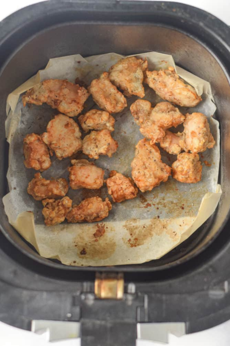 Air Fryer Honey Garlic Chicken Bites