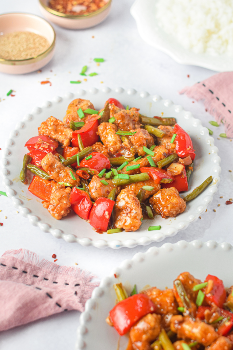 Air Fryer Honey Garlic Chicken Bites