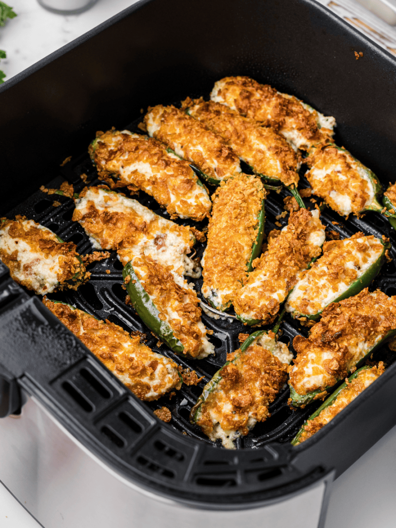 Air Fryer, TGI Fridays Poppers Cream Cheese Stuffed Jalapenos Fork To