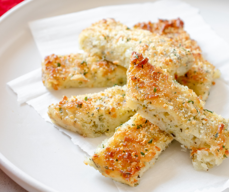 Air Fryer KETO Garlic Cheese Bread