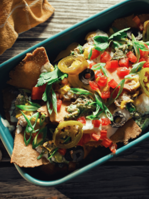 air fryer nachos with refried beans?