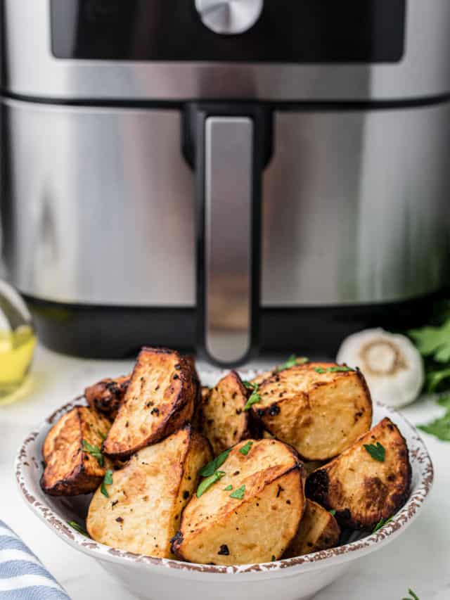 Air Fryer Lipton Onion Oven Roasted Potatoes Fork To Spoon