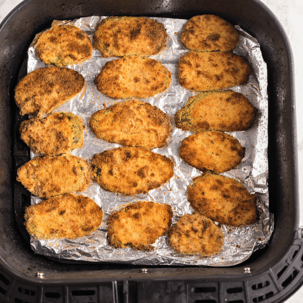 Reheat fried pickles in air fryer