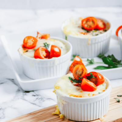 If you have been looking for an easy, delicious, and healthy breakfast, here is one of the best. This Air Fryer Spinach Tomato Mozzarella Bacon Frittata is amazing!