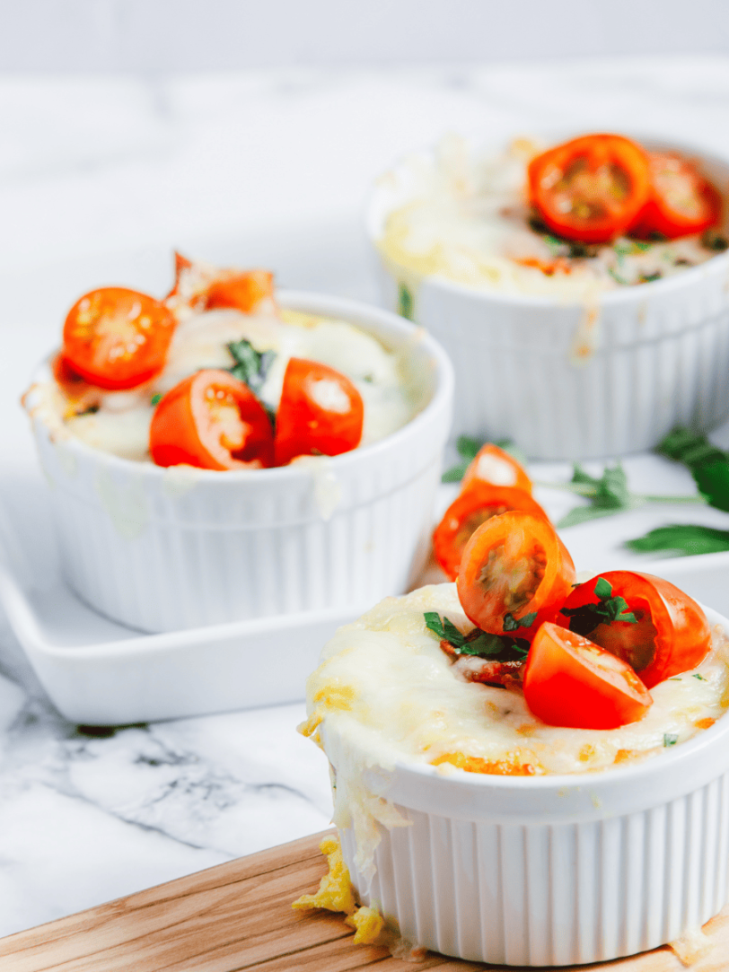 Air Fryer Spinach and Tomato Frittata Fork To Spoon