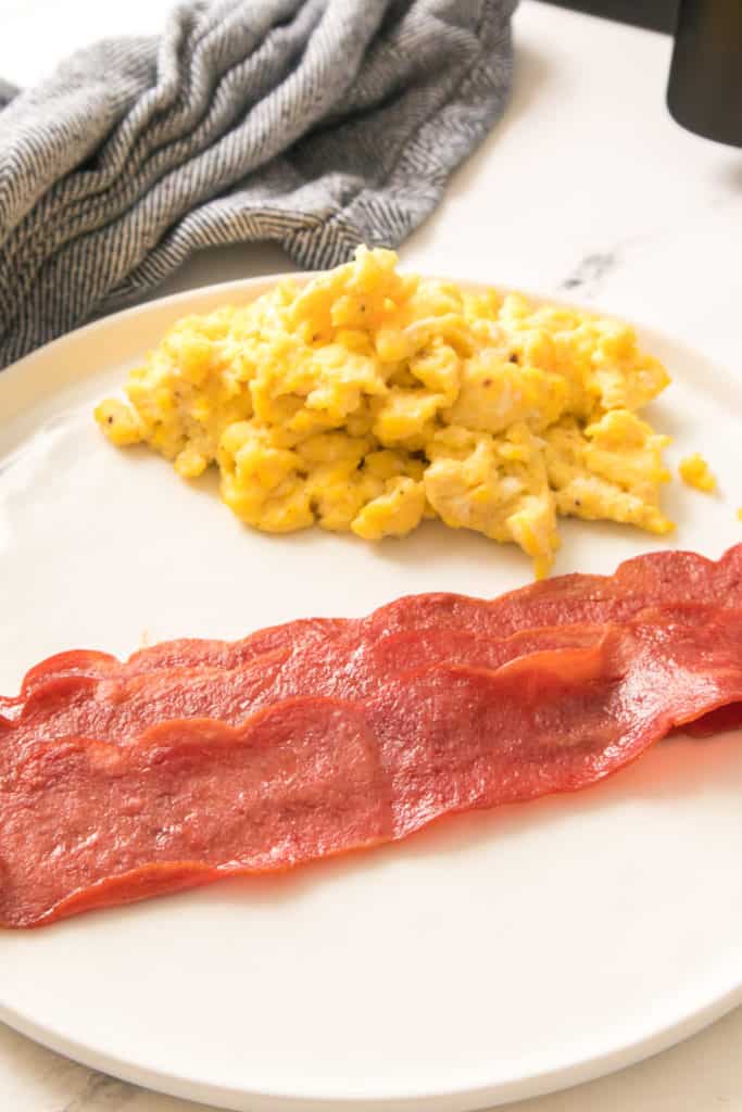 Turkey Bacon On Plate