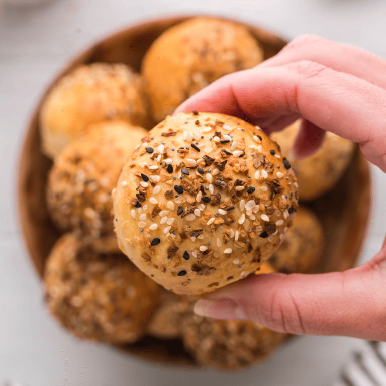 Air Fryer 2Ingredient Bagels Bites Fork To Spoon