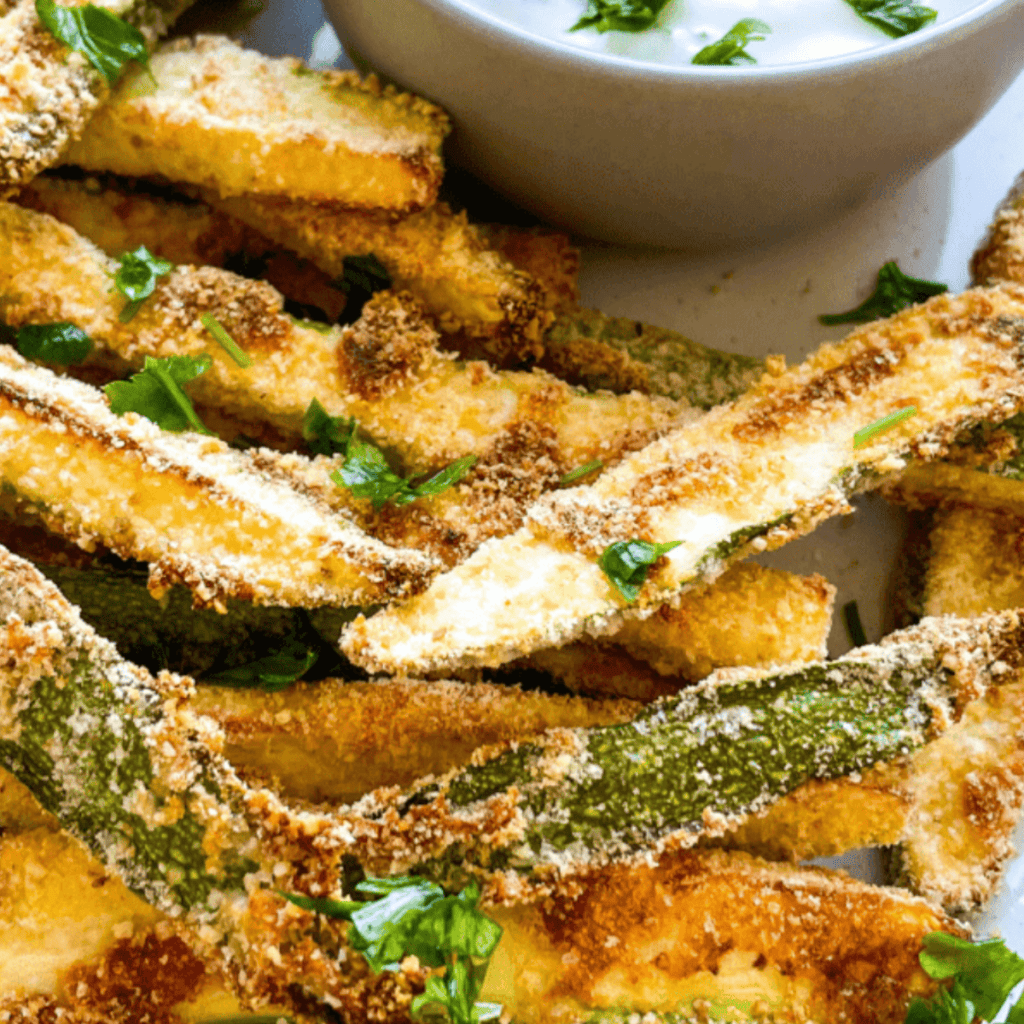 Vegan Zucchini Fries Air Fryer -- Are you looking for a healthier alternative to potato fries? These vegan zucchini fries air fryers are the perfect option! They can be ready to enjoy in under 30 minutes with just a few simple ingredients and minimal effort. 