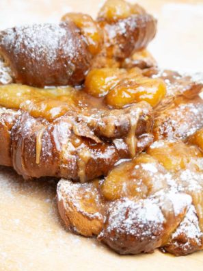Air Fryer Bananas Foster French Toast
