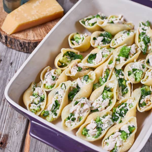 Air Fryer Chicken Alfredo Stuffed Shells Fork To Spoon